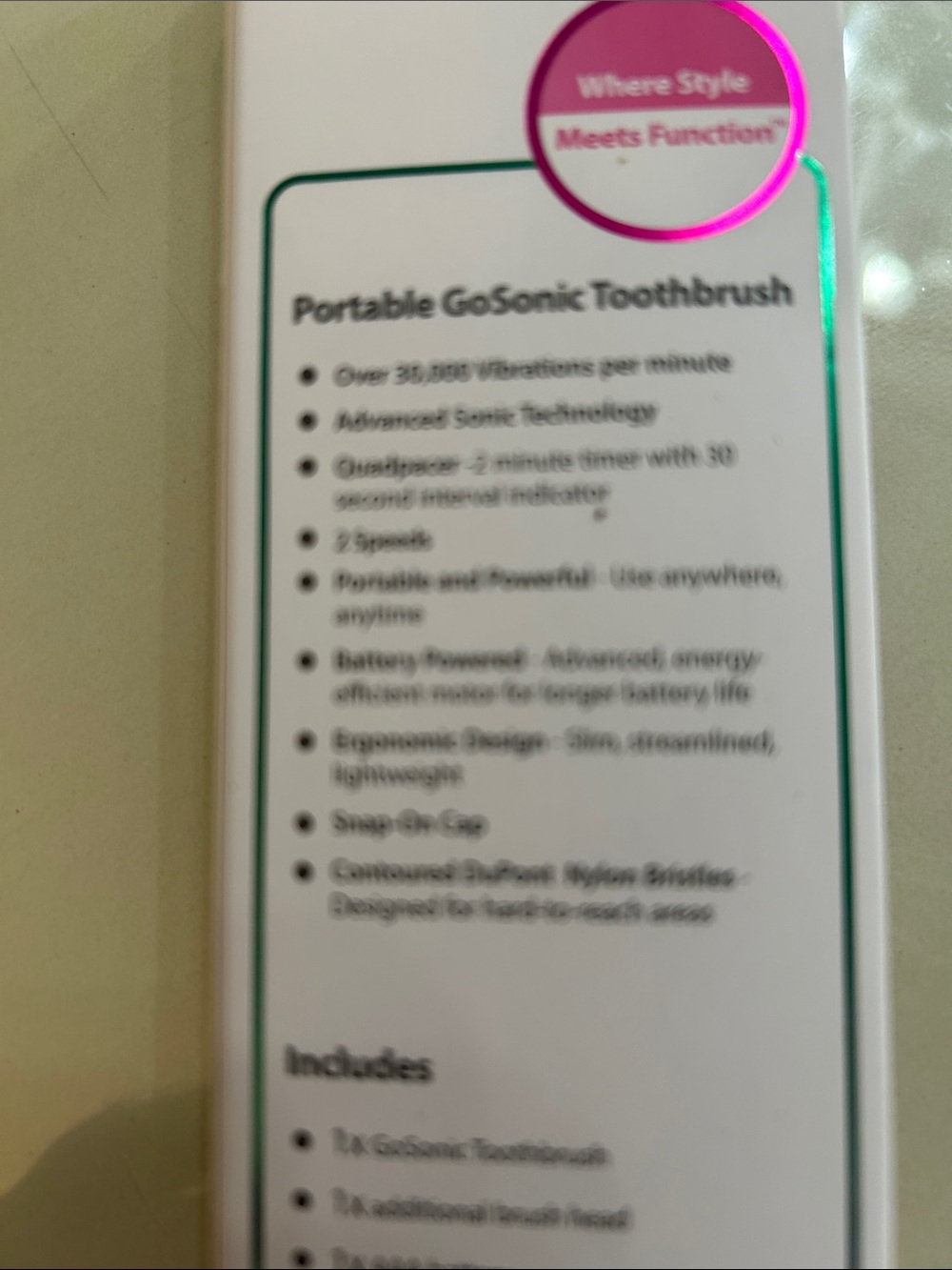 pop Sonic GO Metallic Red Travel Toothbrush - Picture 6 of 9